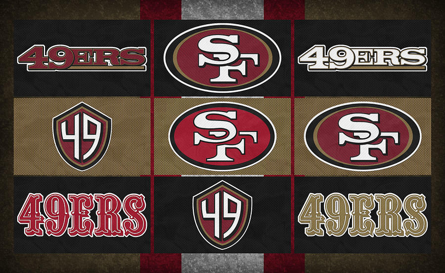 San Francisco 49ers Uniform Patches T-Shirt by Joe Hamilton - Pixels