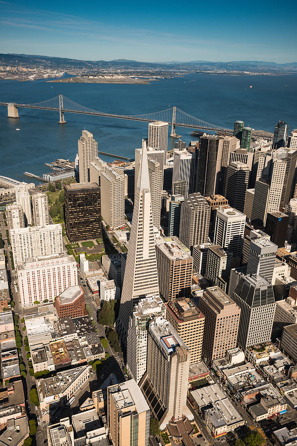 Helicopter Photograph - San Francisco Aloft by Steve Gadomski