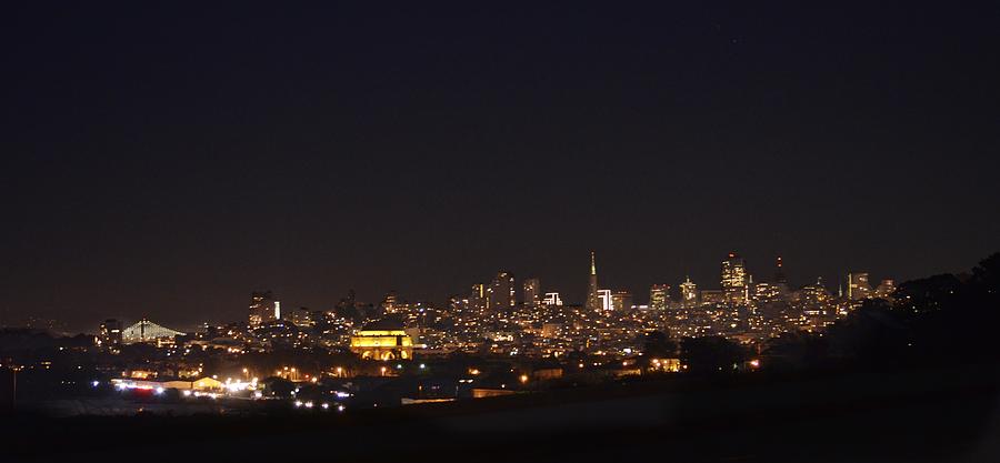 San Francisco Night Skyline Photograph by Alex King