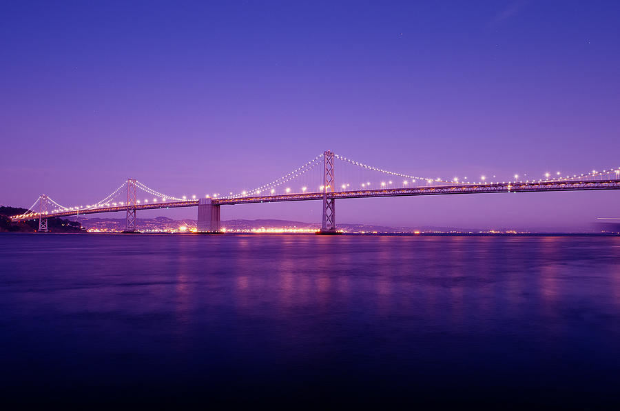 San Francisco Bay Bridge at Sunset Photograph by Mandy Wiltse