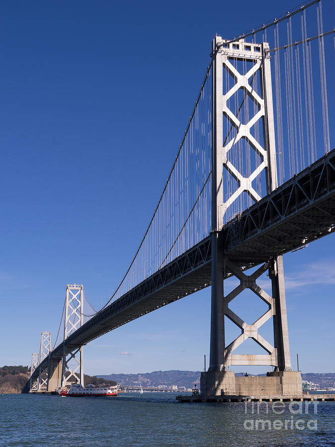 San Francisco Bay Bridge at The Embarcadero DSC01854 Photograph by Wingsdomain Art and Photography