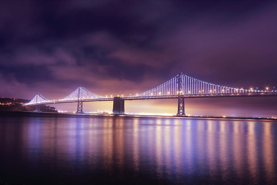 San Francisco Bay Bridge From Photograph by Shunyufan