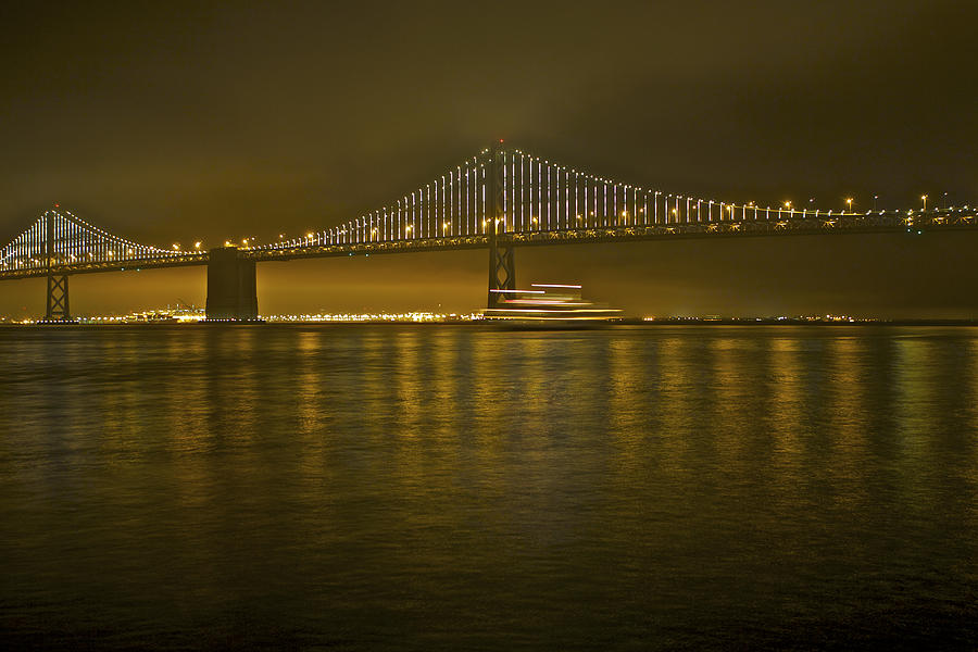 San Francisco-Bay Bridge Photograph by SC Heffner