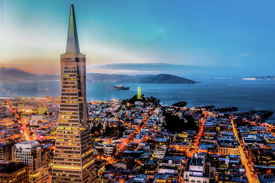 San Francisco Blue Hour Skyline Photograph by (c) Swapan Jha