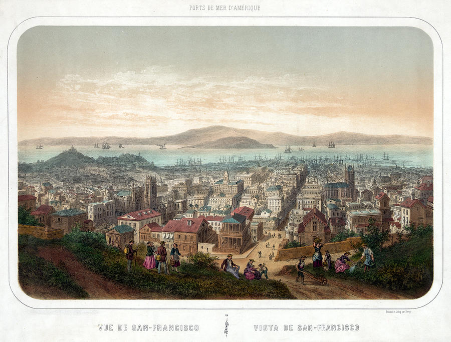 San Francisco, C1860 Painting by Granger