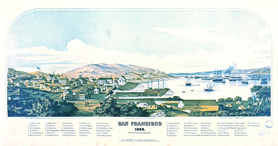 San Francisco California 1849 Photograph by Padre Art