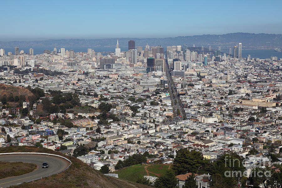 San Francisco Photograph - San Francisco California From Twin Peaks 5D28044 by Wingsdomain Art and Photography