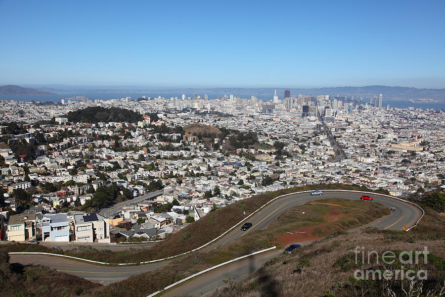 San Francisco Photograph - San Francisco California From Twin Peaks 5D28053 by Wingsdomain Art and Photography