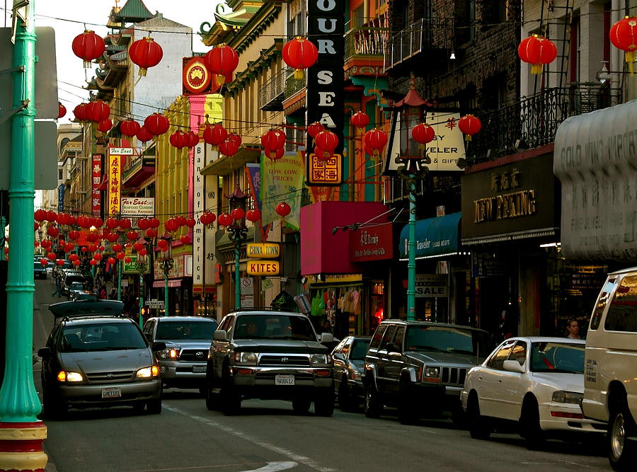 San Francisco Chinatown Traffic Photograph by Michele Myers
