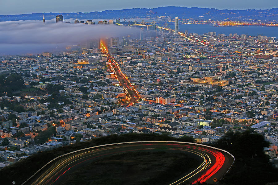 San Francisco City View Summer Fog Photograph by Vns24@yahoo.com