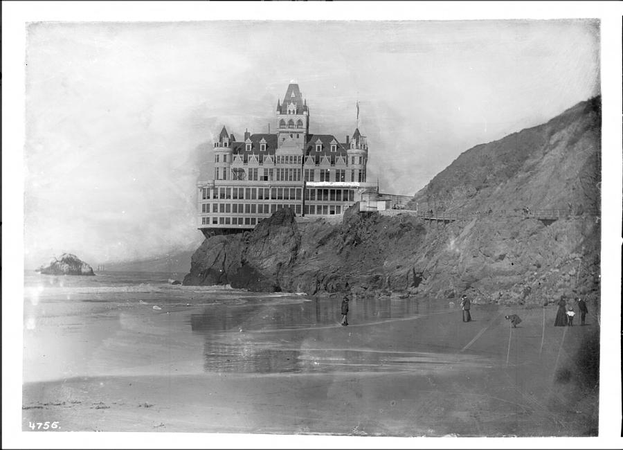 San Francisco Photograph - San Francisco Cliff House  by Georgia Clare