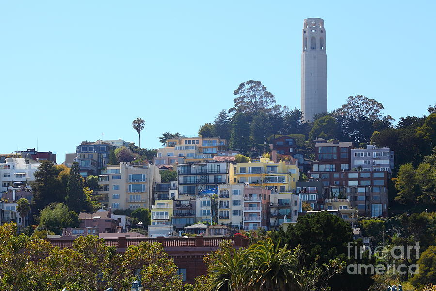 San Francisco Coit Tower Viewed From The Embarcadero 5D29436 Photograph by Wingsdomain Art and Photography