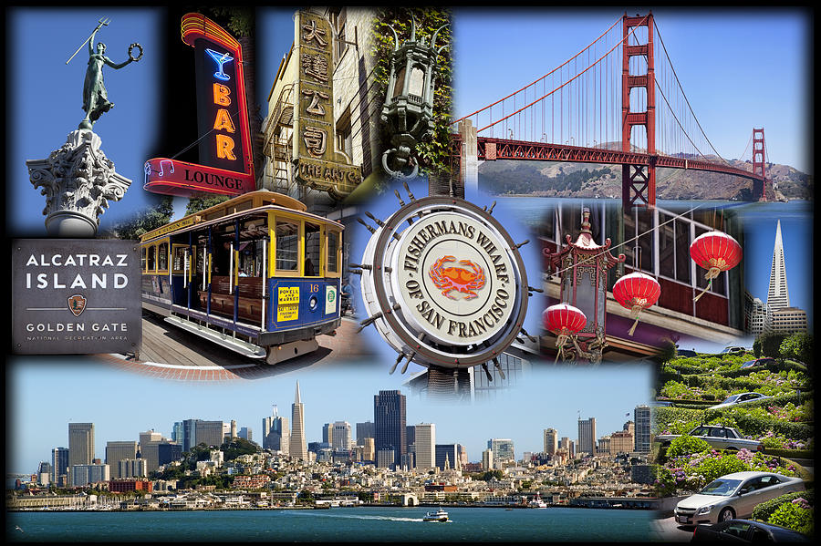 San Francisco Collage Photograph by Kelley King