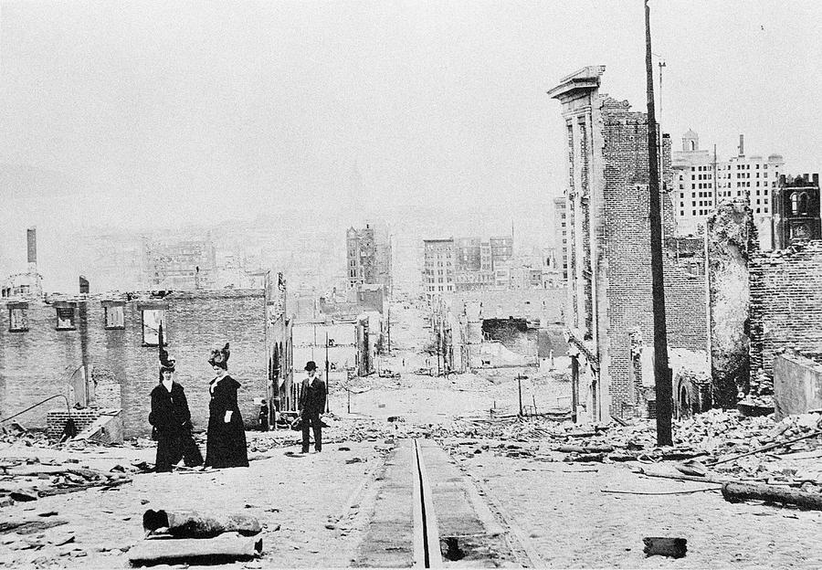 San Francisco Earthquake Photograph by Science Photo Library