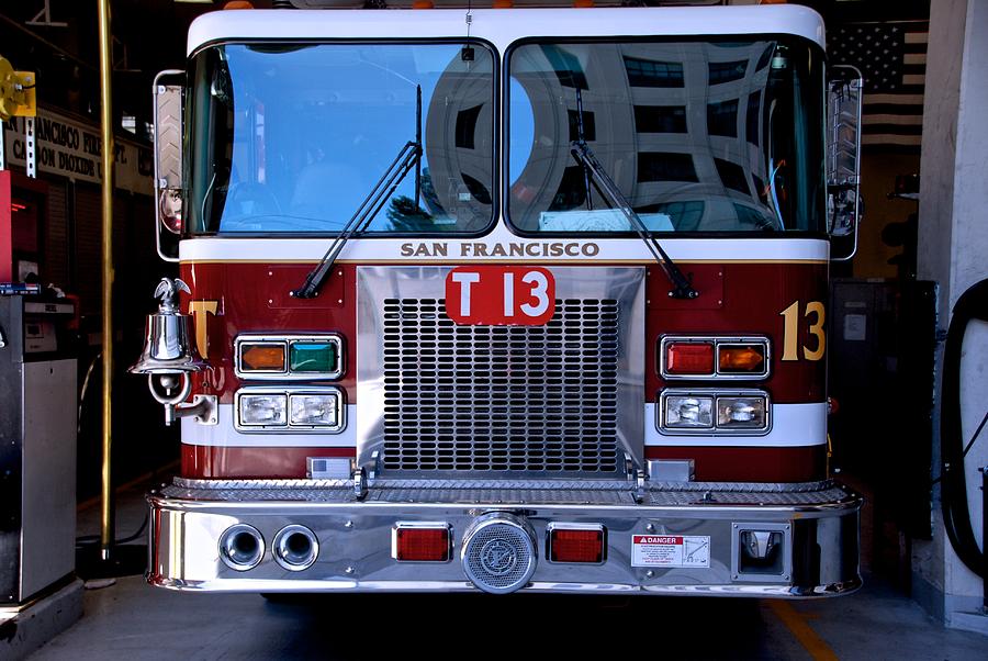 San Francisco Fire Engine Photograph by Eric Tressler