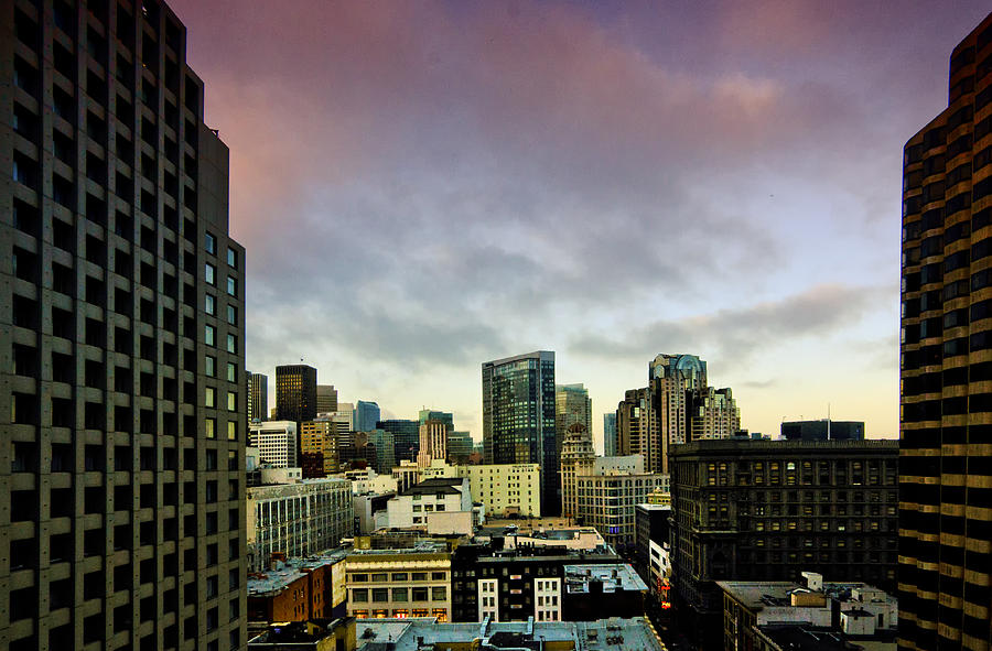 San Francisco from my Hotel Room Photograph by Joseph Hollingsworth