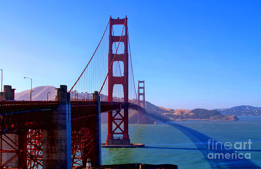 San Francisco Golden Gate Bridge By Diana Sainz Photograph by Diana Raquel Sainz