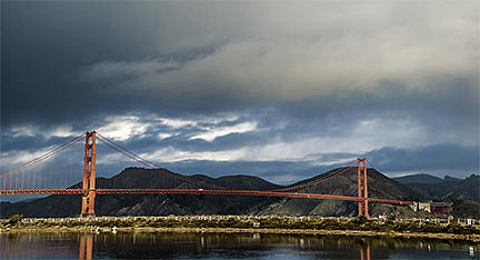 Landscape Photograph - San Francisco Golden Gate Bridge by Marcia Poole and Louis Cuneo