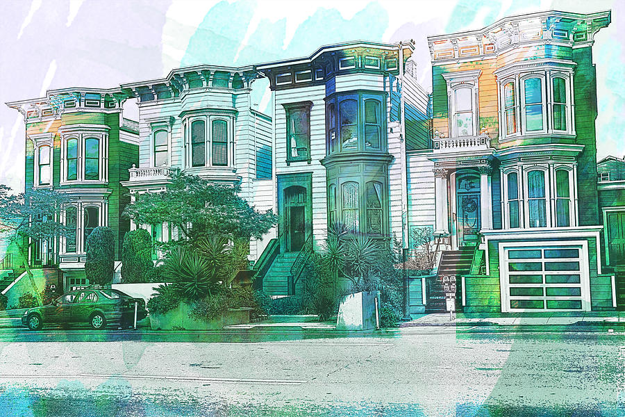 San Francisco Photograph - San Francisco Homes by Garry Gay