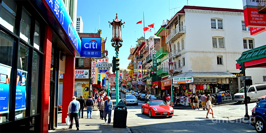 San Francisco Photograph - San Francisco in the Heart of Chinatown  by Jim Fitzpatrick