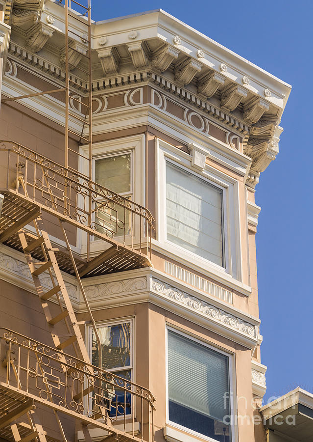 San Francisco Italianate Style Windows Photograph by Jerry Fornarotto