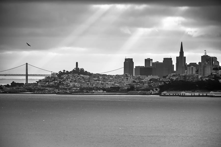 San Francisco Skyline Photograph - San Francisco Morning Rays by Gregory Ballos