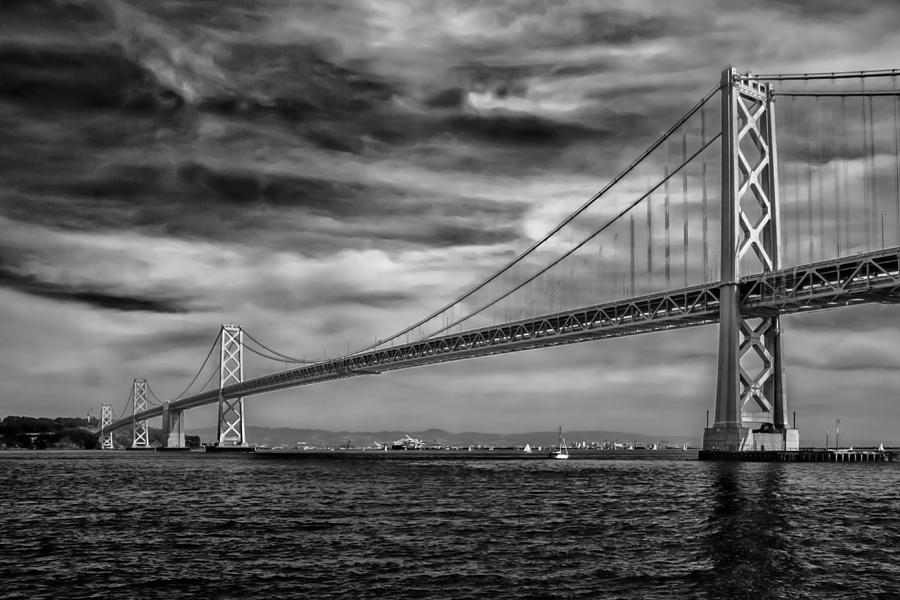 San Francisco - Oakland Bay Bridge Photograph by Ron Pate