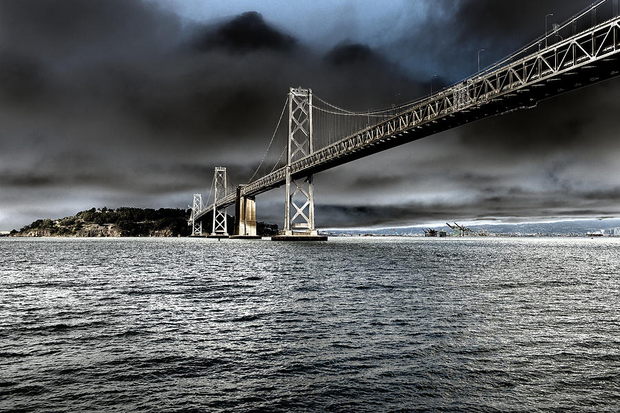 Bridge Photograph - San Francisco- Oakland Bay Bridge by Thomas Schreiter