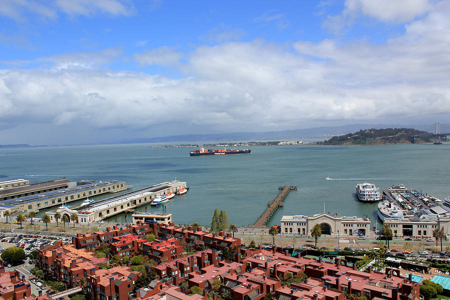 San Francisco Piers Condos Sea and Sky Photograph by Ron McMath