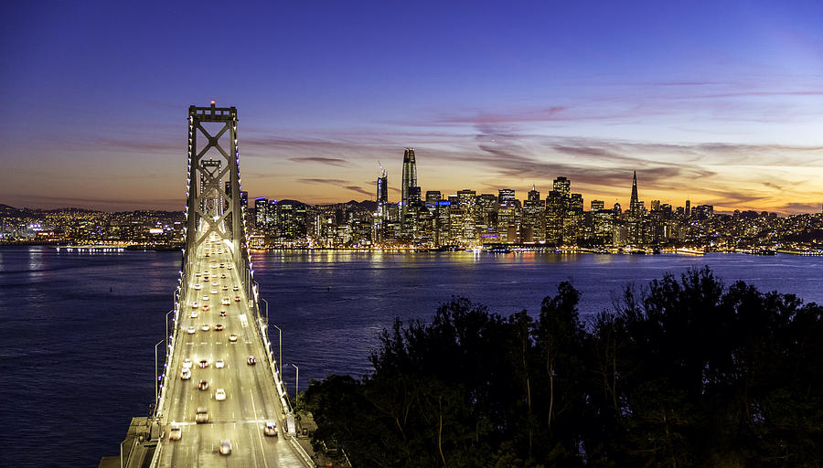 San Francisco Skyline and Bay Bridge Photograph by JasonDoiy