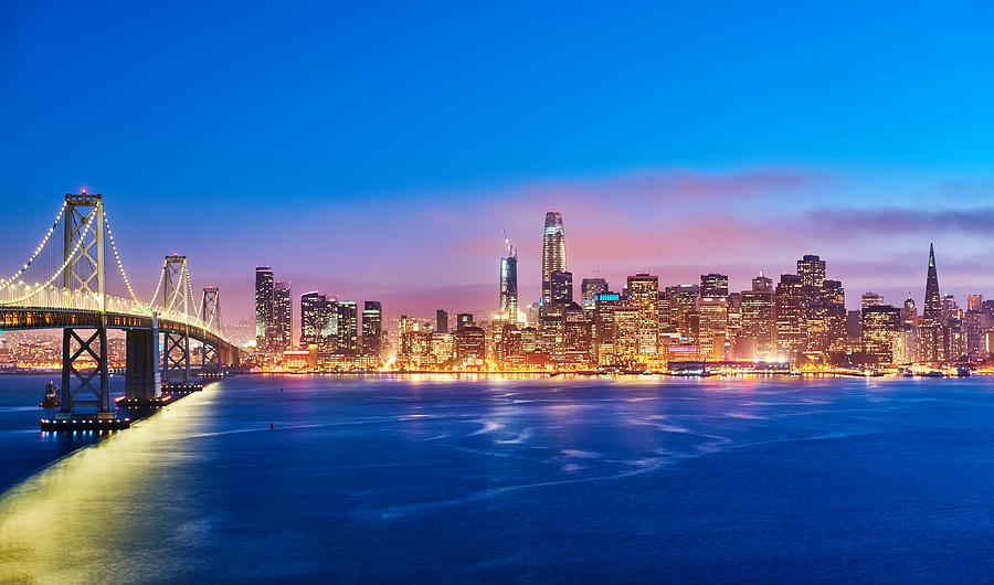 San Francisco Skyline at Sunset, California, USA Photograph by Zorazhuang