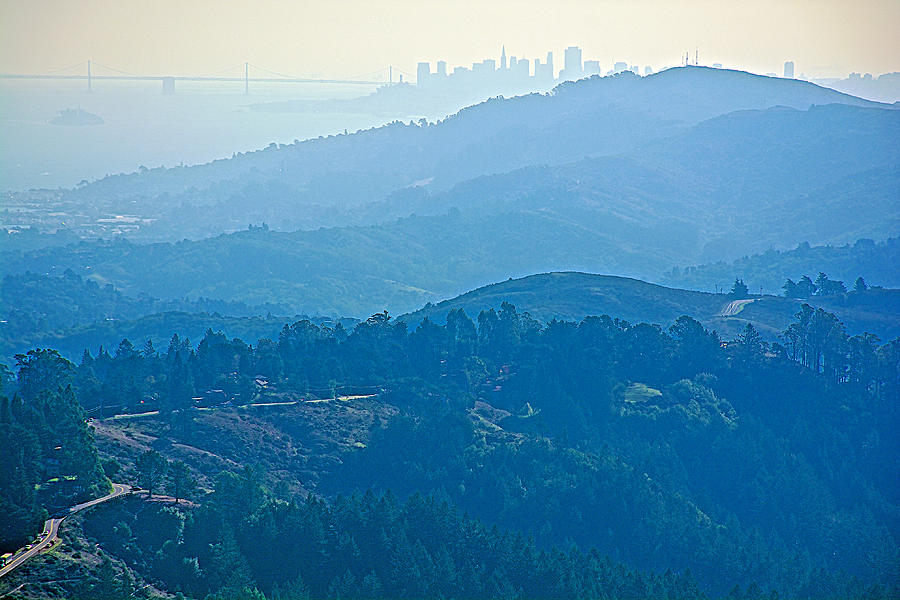 San Francisco Skyline from Mount Tamalpias-California Photograph by Ruth Hager