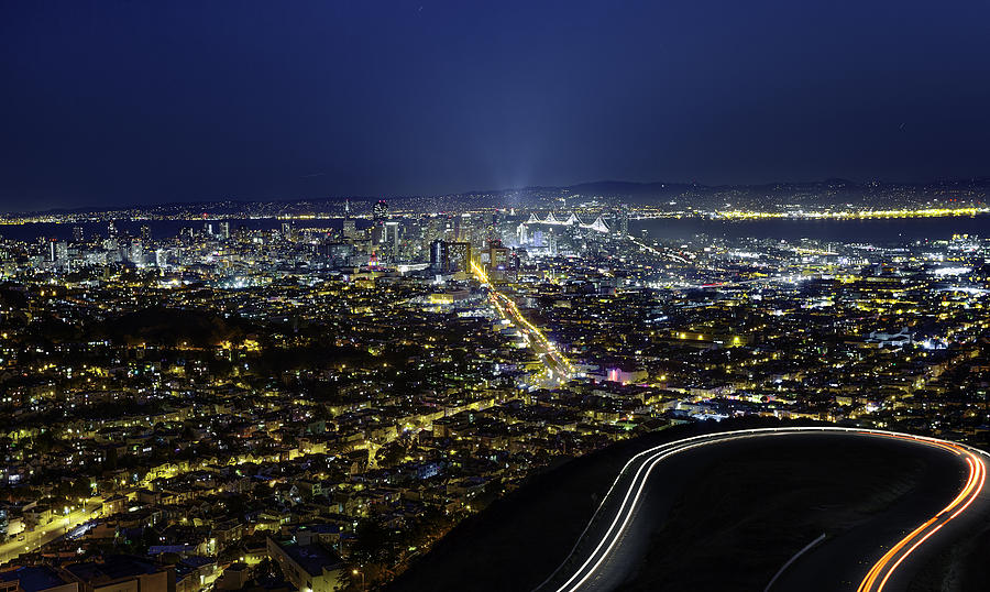 San Francisco Skyline fromTwin Peaks Photograph by Jerome Obille - Fine ...