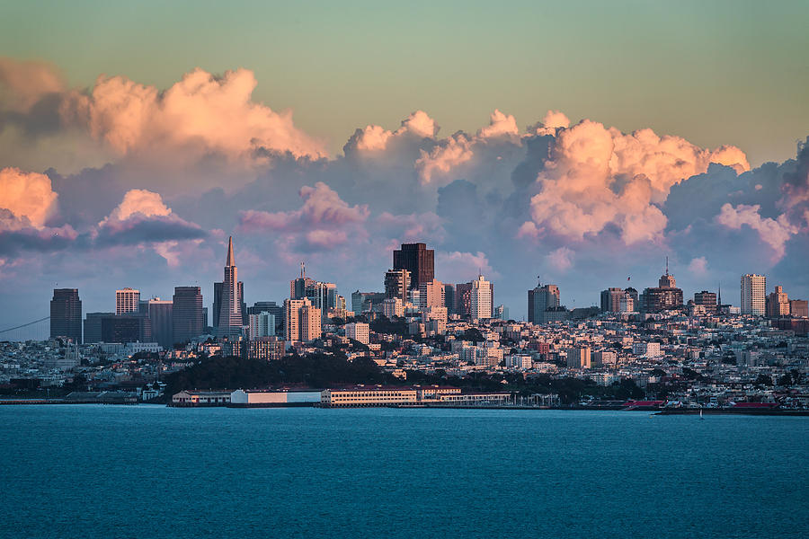 Sunset Photograph - San Francisco Skyline by Mike Lee