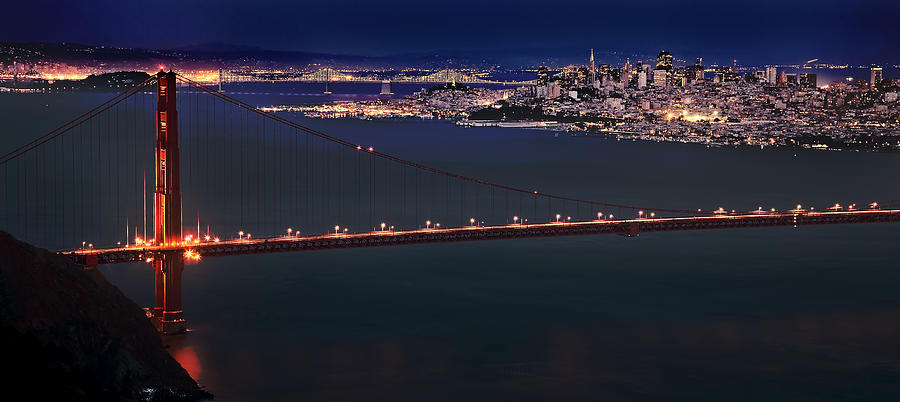 San Francisco Skyline Skyline Photograph by Mark Duffy