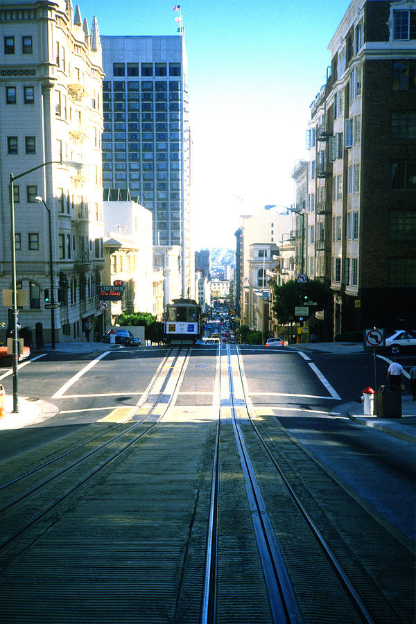 San Francisco Street Car Scene 1984 Photograph by Gordon James