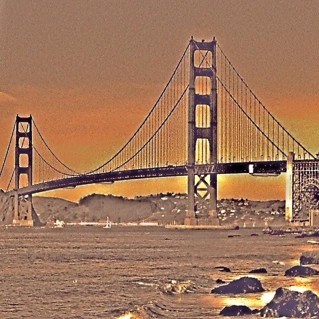 San Franciscos Goldengate Bridge With Photograph by Selina P