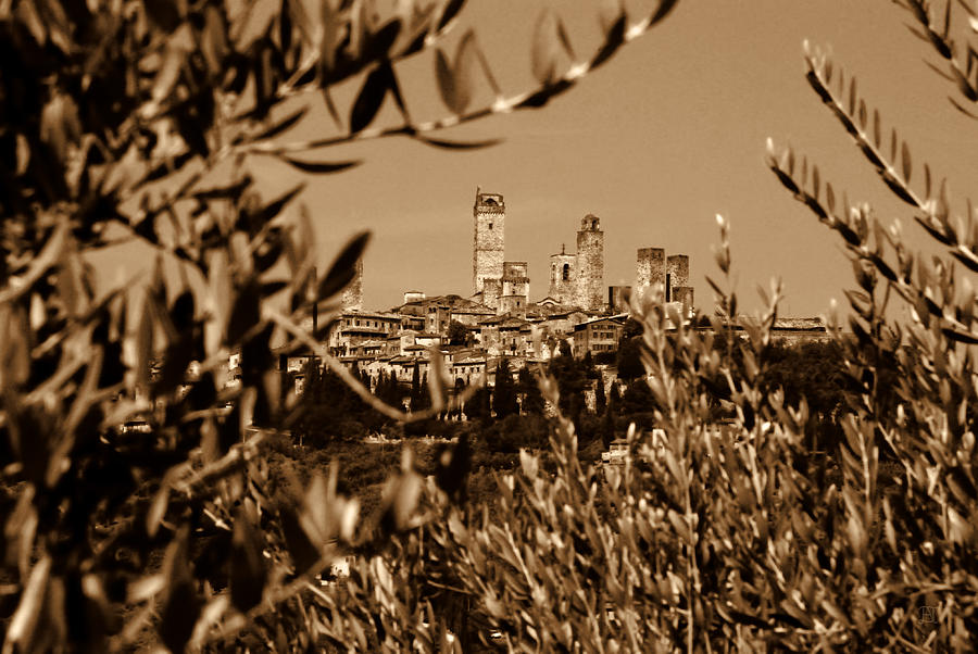 Landscape Photograph - San Gimignano by Nigel Fletcher-Jones