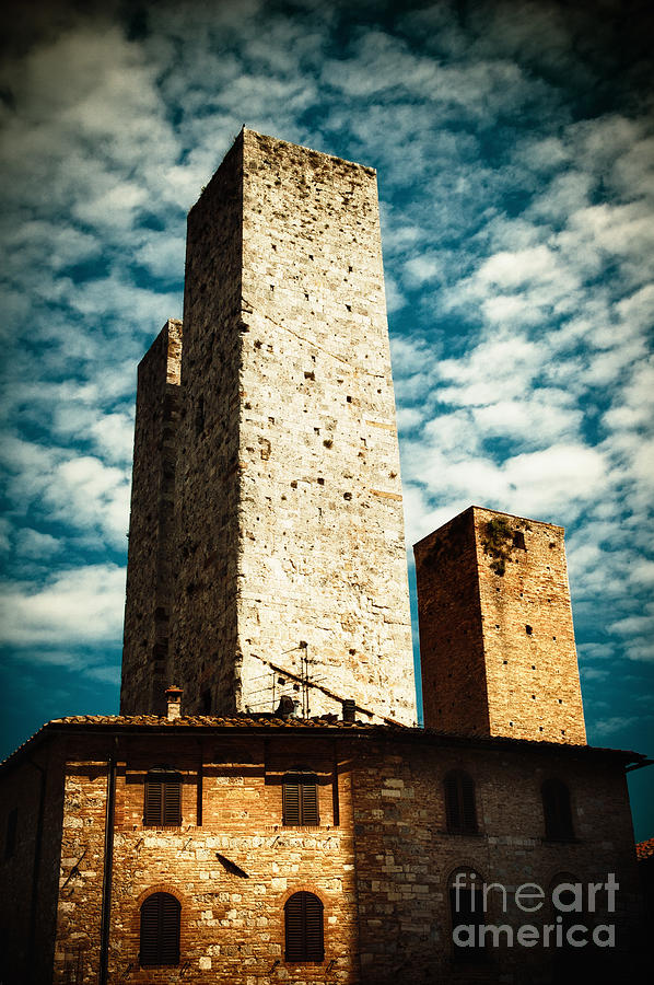 San Gimignano towers Photograph by Silvia Ganora