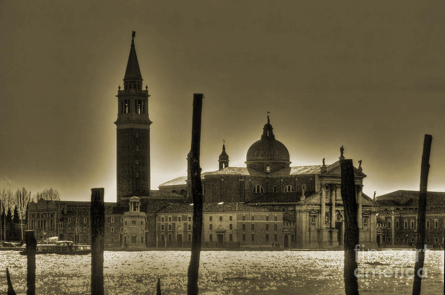 San Giorgio Maggiore dawn Photograph by Rod Jones