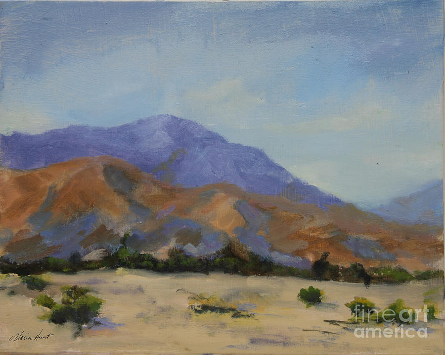 Mt San Jacinta at Sunrise Painting by Maria Hunt