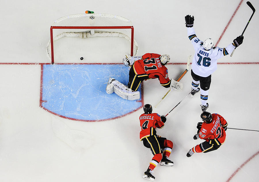 San Jose Sharks V Calgary Flames Photograph by Derek Leung