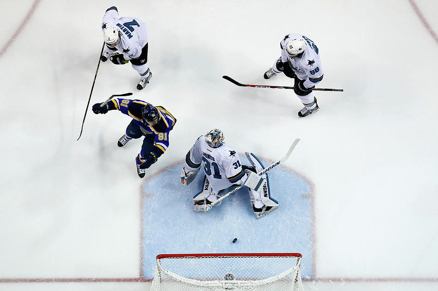 San Jose Sharks V St Louis Blues - Game Photograph by Jamie Squire