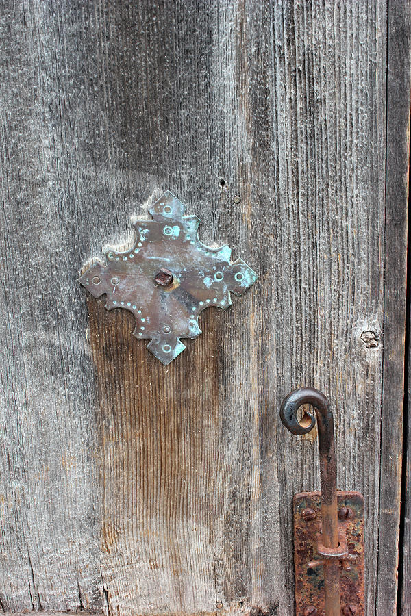 San Juan Door Detail With Latch Photograph by Mary Bedy