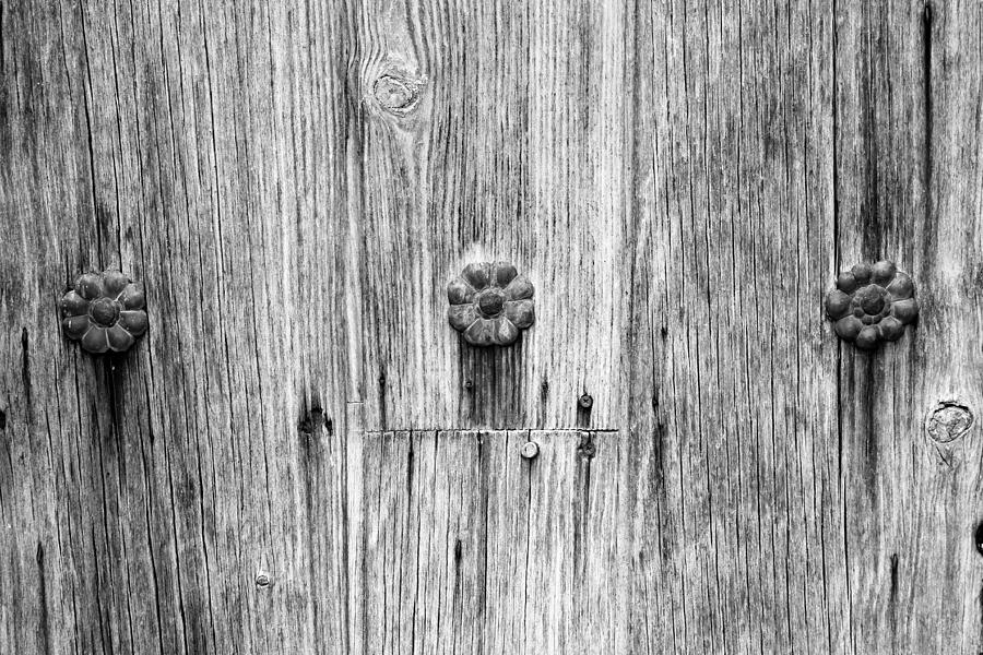 San Juan Doorway Detail BW Photograph by Mary Bedy