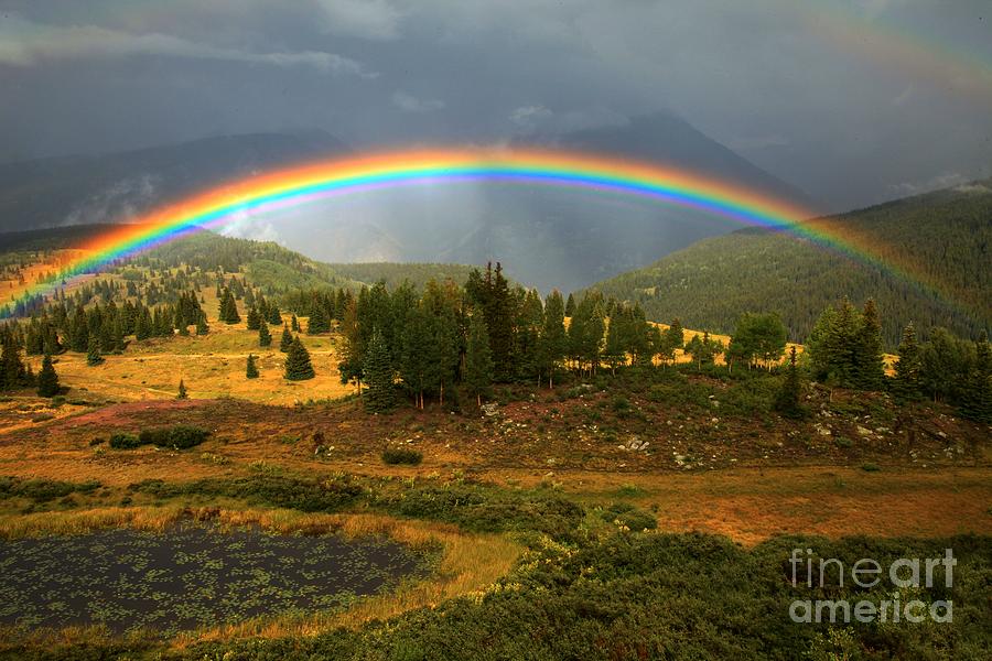 San Juan Mountains Rainbow Photograph by Adam Jewell