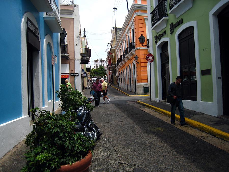 San Juan PR Street Scene Photograph by Robert Goldstein - Fine Art America