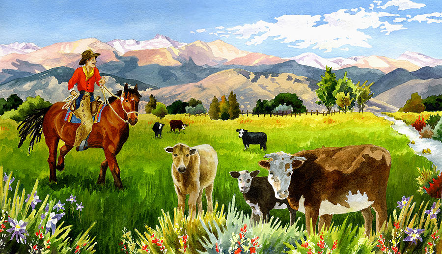 San Juan Valley Painting by Anne Gifford