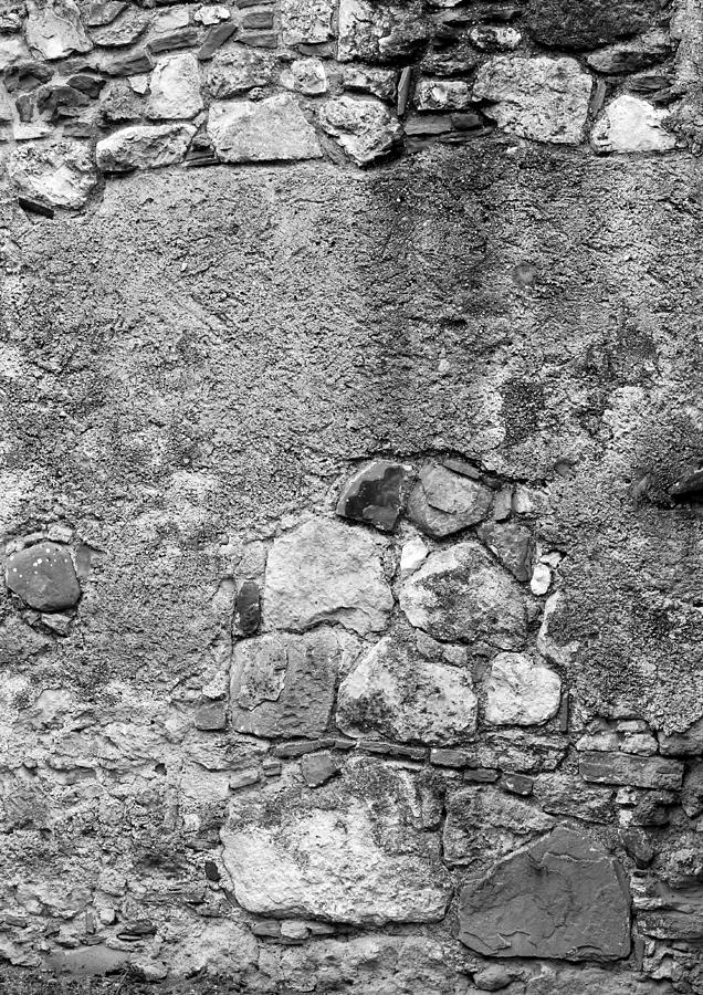 San Juan Wall 2 BW Photograph by Mary Bedy