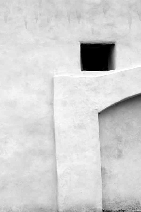 San Juan Wall Abstract 1 BW Photograph by Mary Bedy